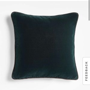 Crate and Barrel Green Pillow